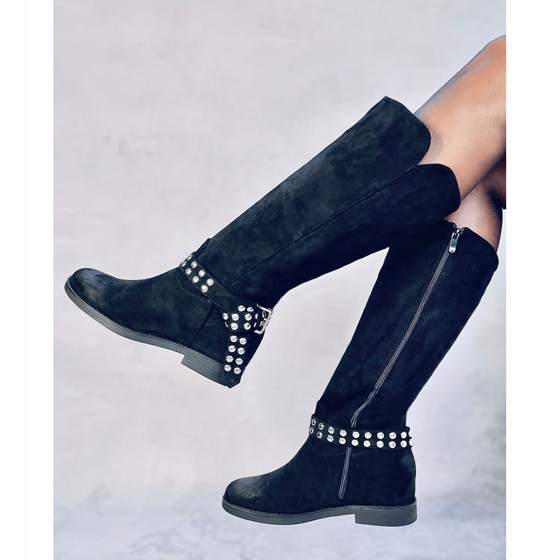 Oficerki damskie zamszowe Black r.37 Kod producenta BM183432