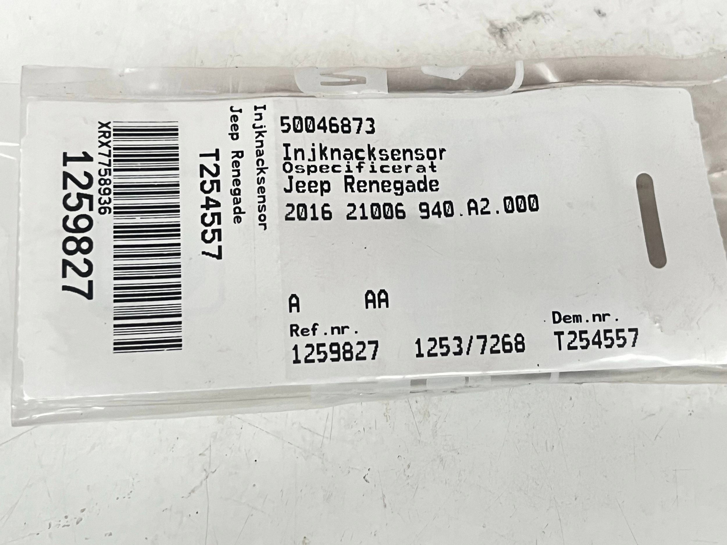 Sensor SPALANIA STUKOWEGO JEEP RENEGADE 50046873 @A