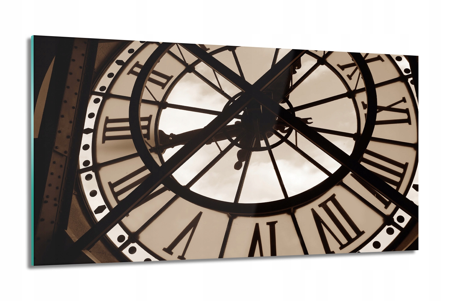 Hodiny múzea čas Foto sklo fotoobraz 100x60
