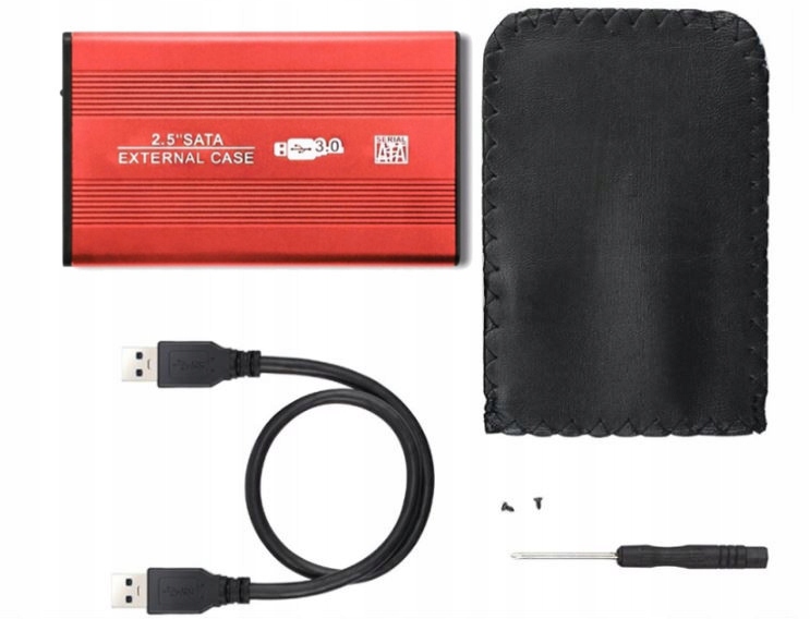 

Obudowa Dysku 2,5'' Kieszeń Hdd Sata Usb 3.0 Red