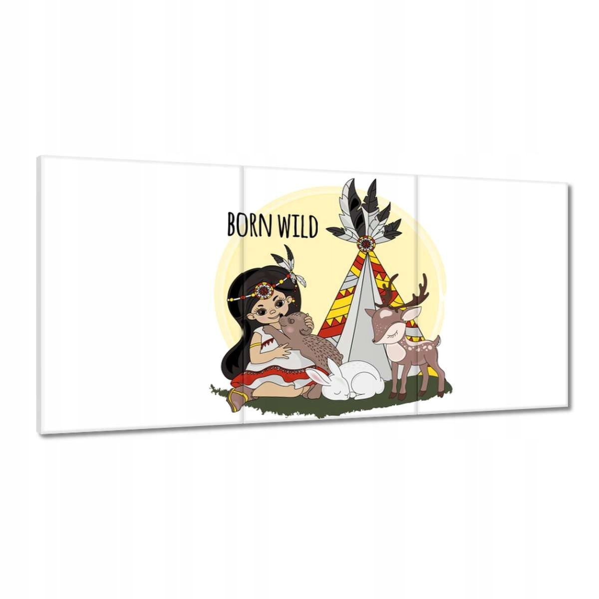 Obrazy 180x90 Indiánka Tipi Born Wild