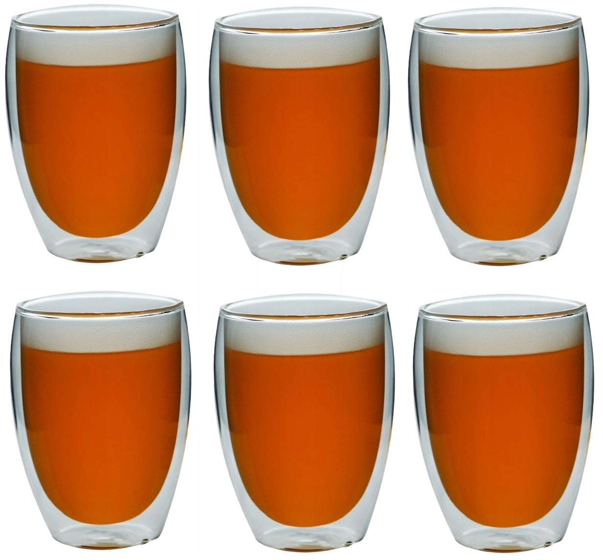 

Szklanki termiczne do kawy herbaty zestaw 6szt