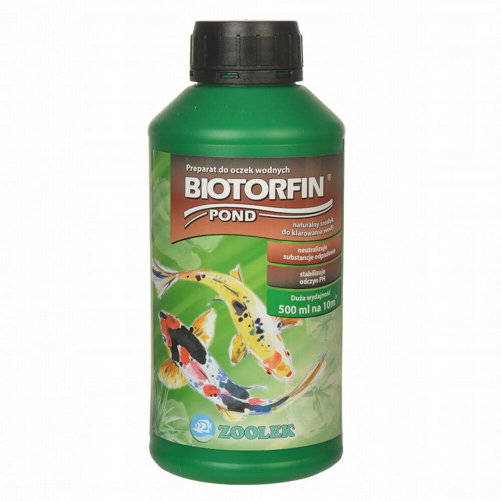 

Zoolek Biotorfin Pond 500ml na pH i klaruje wodę