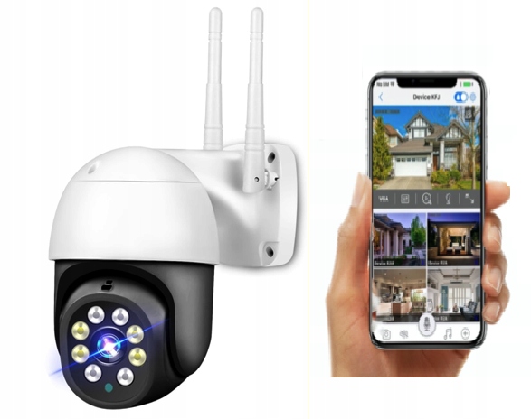 KAMERA BEZPRZEWODOWA ZEWNĘTRZNA WIFI 5 MPX + KARTA