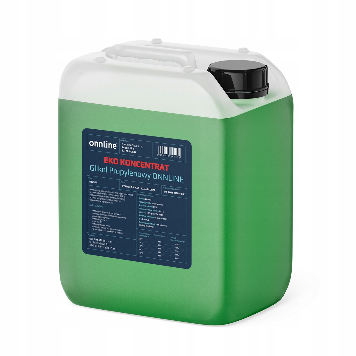 Koncentrát Eko propylenglykolu Onnline 20 l