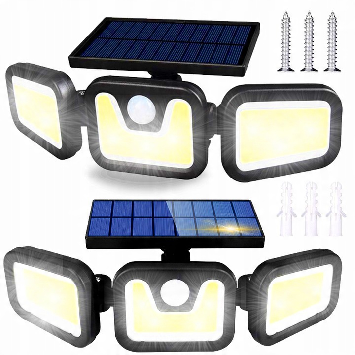 

Lampa Solarna Z Czujnikiem Ruchu Zewnętrzna Led