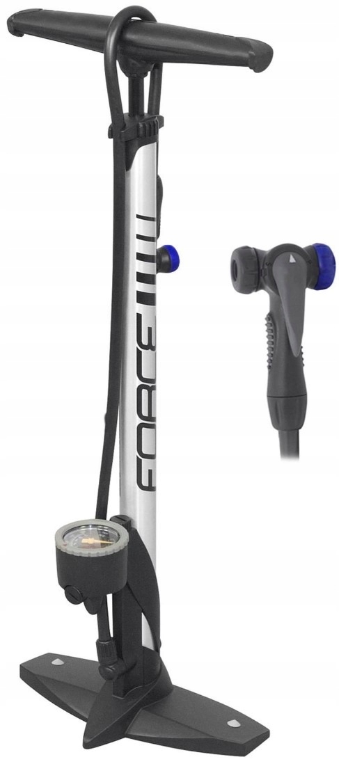 Pompka Podłogowa Force Hobby Al 11 Bar, Srebrna