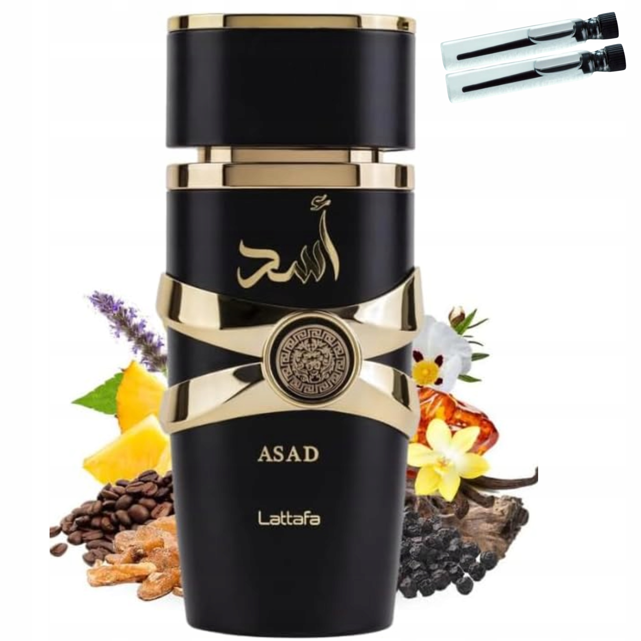 Parfém Lattafa Asad unisex 100 ml 2 vzorky Dárek