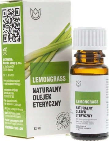 

Naturalne Aromaty olejek Lemongrass 100% 12ml