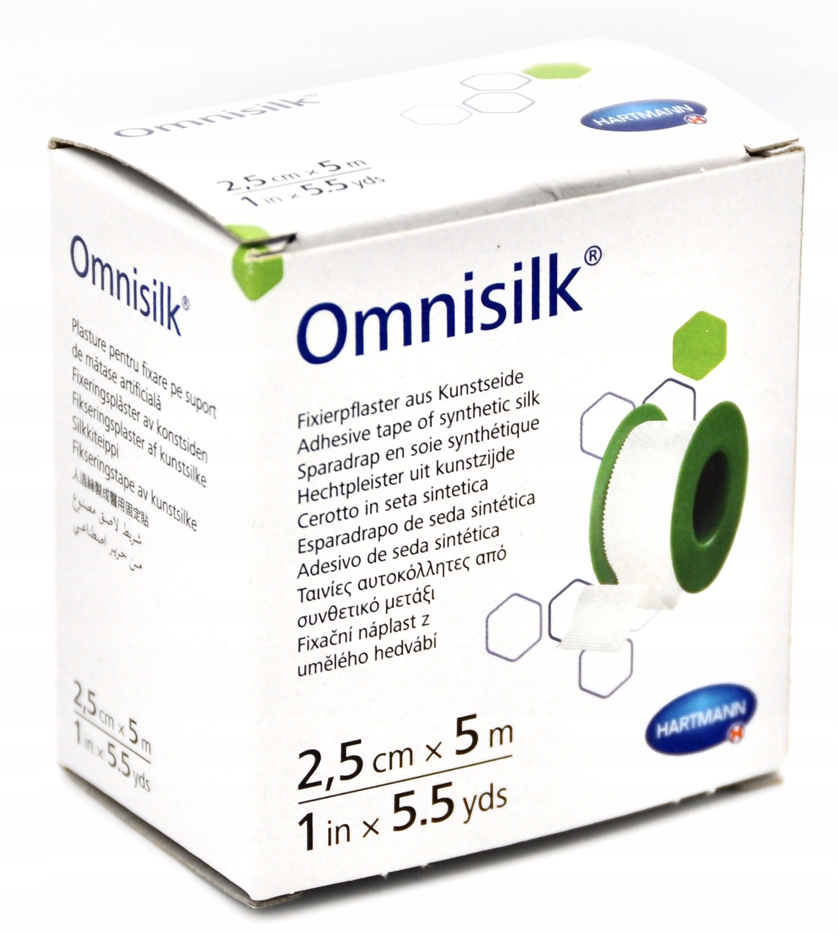 

Hartmann Omnisilk 2,5cm x 5m plaster z jedwabiu