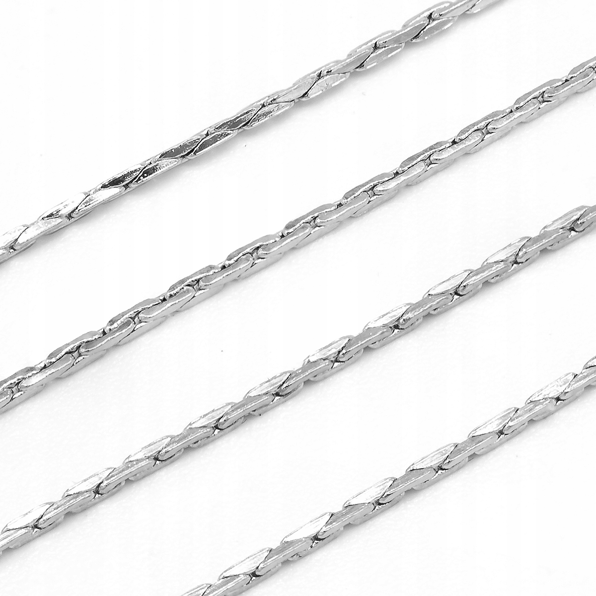 Łańcuszek Pleciony Cardano Mosiądz 0.9x0.6mm 5m