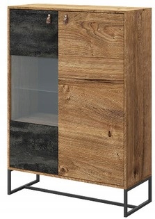 WITRYNA DWT93 DARK Dąb ribbeck/czarny