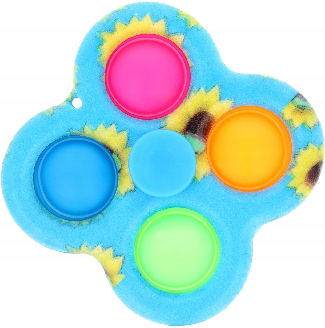 SIMPLE DIMPLE FIDGET SPINNER POP IT BRELOK 4 POP Materiał inny