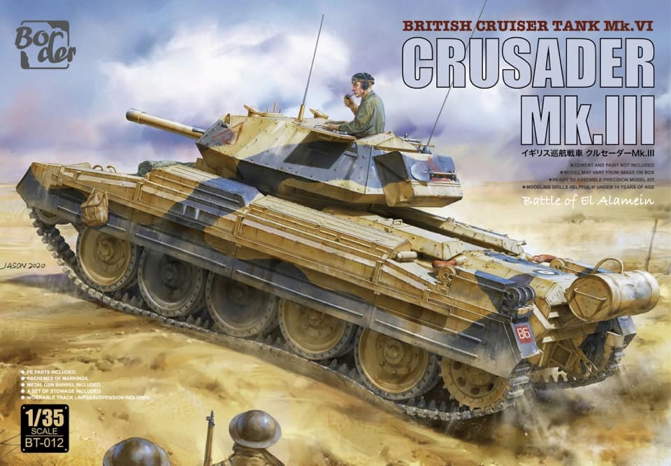 Border Model BT-012 1/35 Crusader Mk.III Britský křižníkový tank Mk.VI