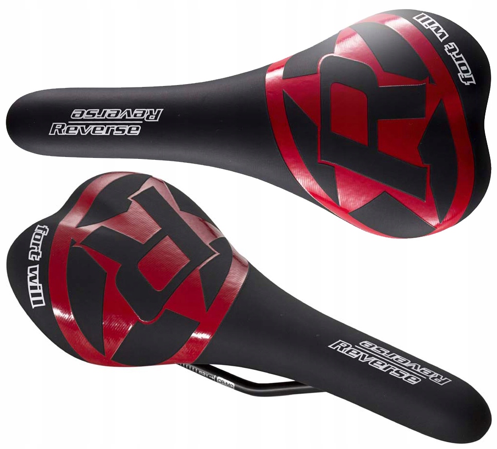 Siodełko Reverse Fort Will Style Black/Red Tylko 234g Dh Enduro Mtb