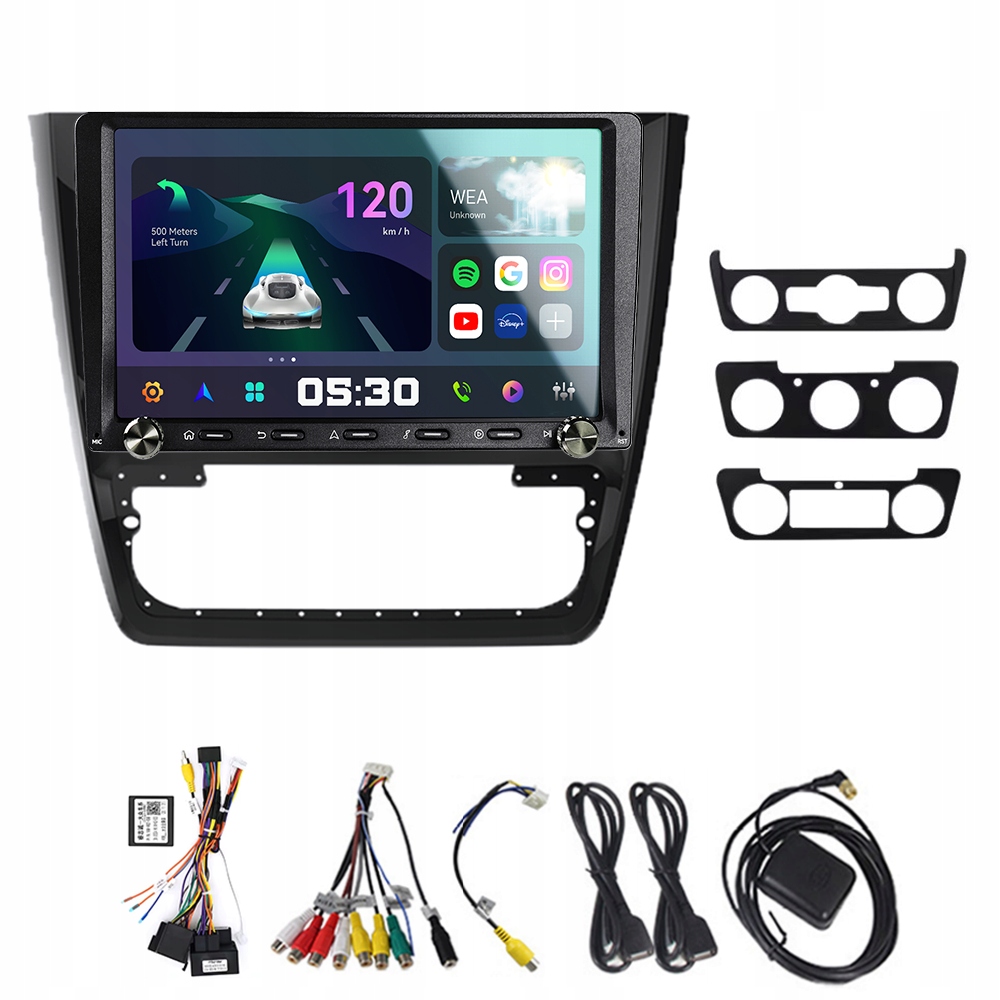 2Din Android 13 autorádio pro Škoda Yeti 5L 2009-2014 2G 32G Carplay Gps