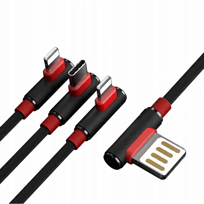 

Proda Sparta kabel 3w1 Usb do Iphone Usb Typ C 5A