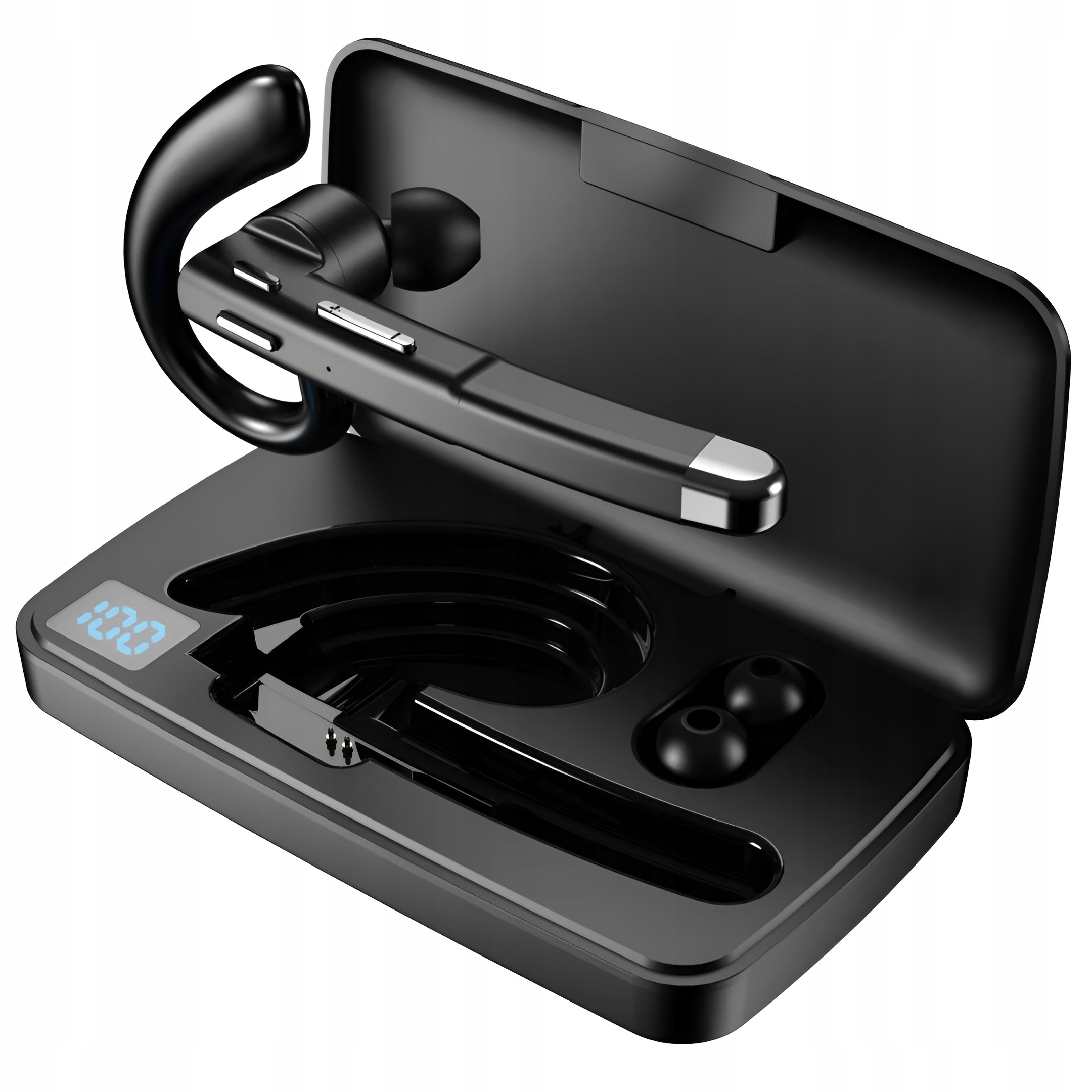 BEZPRZEDOWOWA SŁUCHAWKA BLUETOOTH DO ROZMÓW ZESTAW SŁUCHAWKOWY DLA KIEROWCY Czas rozmów 10 h