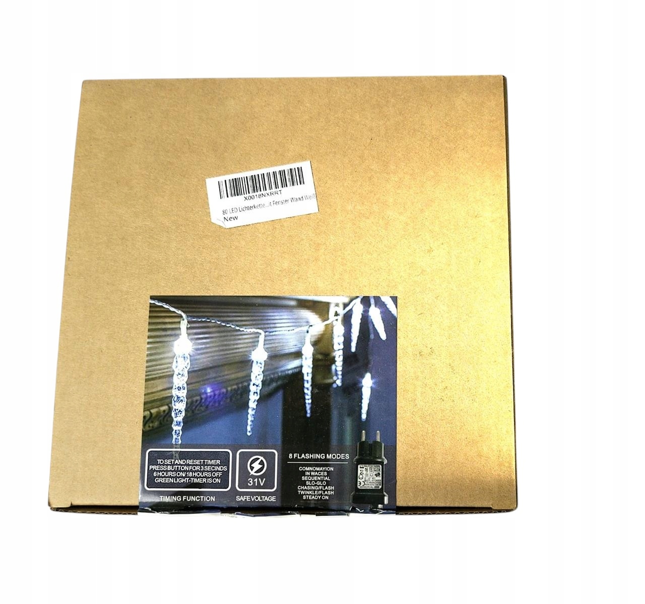 světelný řetěz rampouchy ledu SW-LSL-8-100-W lights white vánoční ozdoba