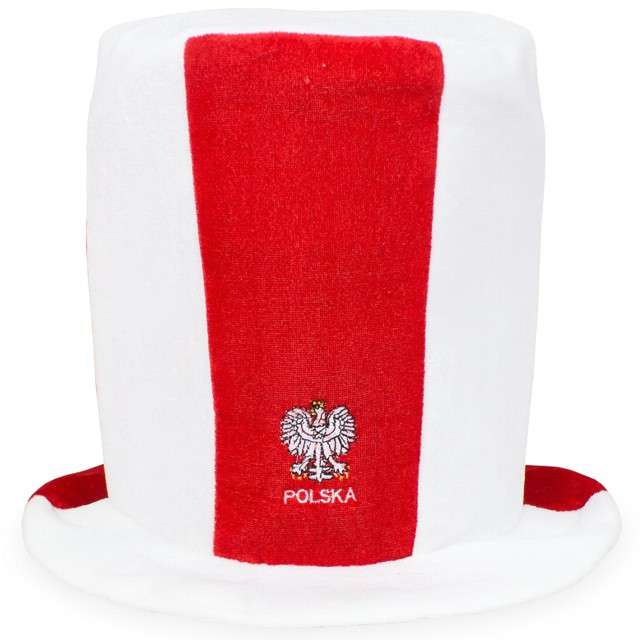 

Cylinder czapka Kibica Polska mecz Biało-czerwona