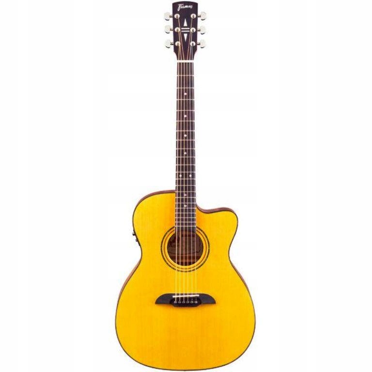 Framus Ff 14 Sv Yw Dreadnought elektroakustyczna, lity top, Fishman, gloss