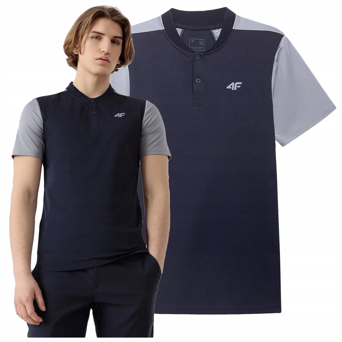 

Koszulka Polo męska 4F T-shirt termoakt TSMF083 XL