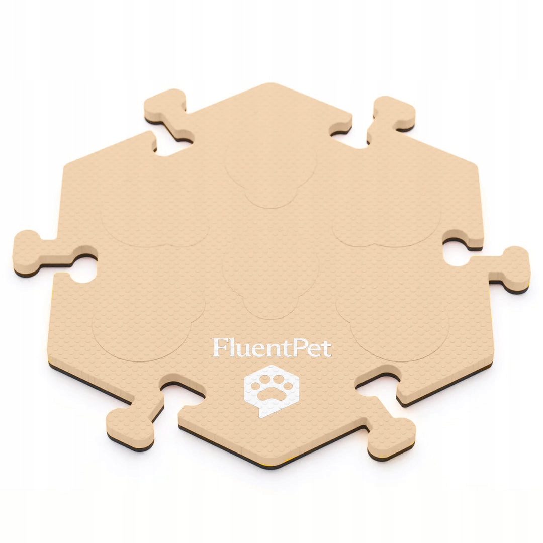 Levně FluentPet HexTile Compact pěnová podložka pro 6 tlačítek světle béžová