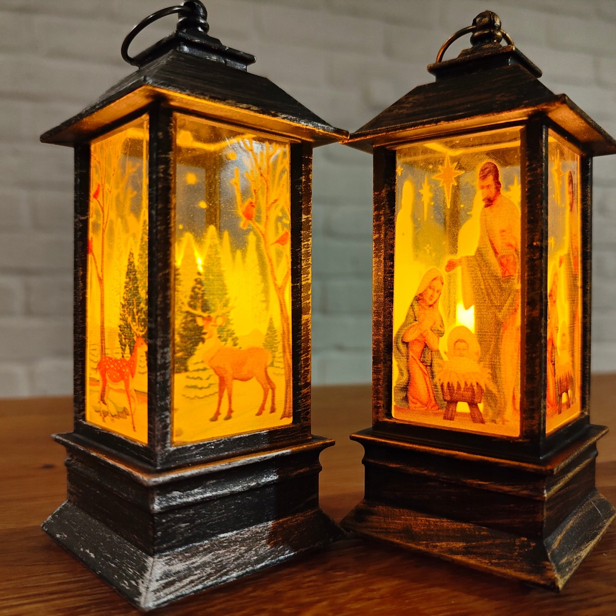 ŚWIĄTECZNA LATARENKA DEKORACJA LAMPION LED ŚWIĘTA Marka Decortrend