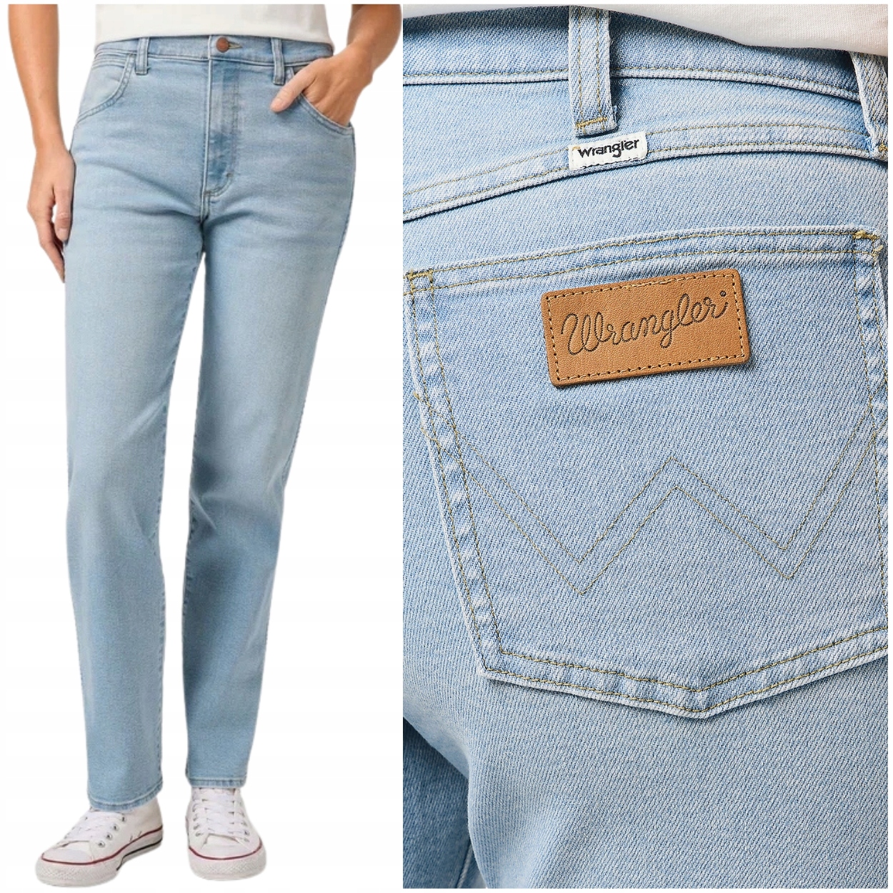 Wrangler Sunset Steamy dámské vysoké rovné džínové kalhoty W29 L32