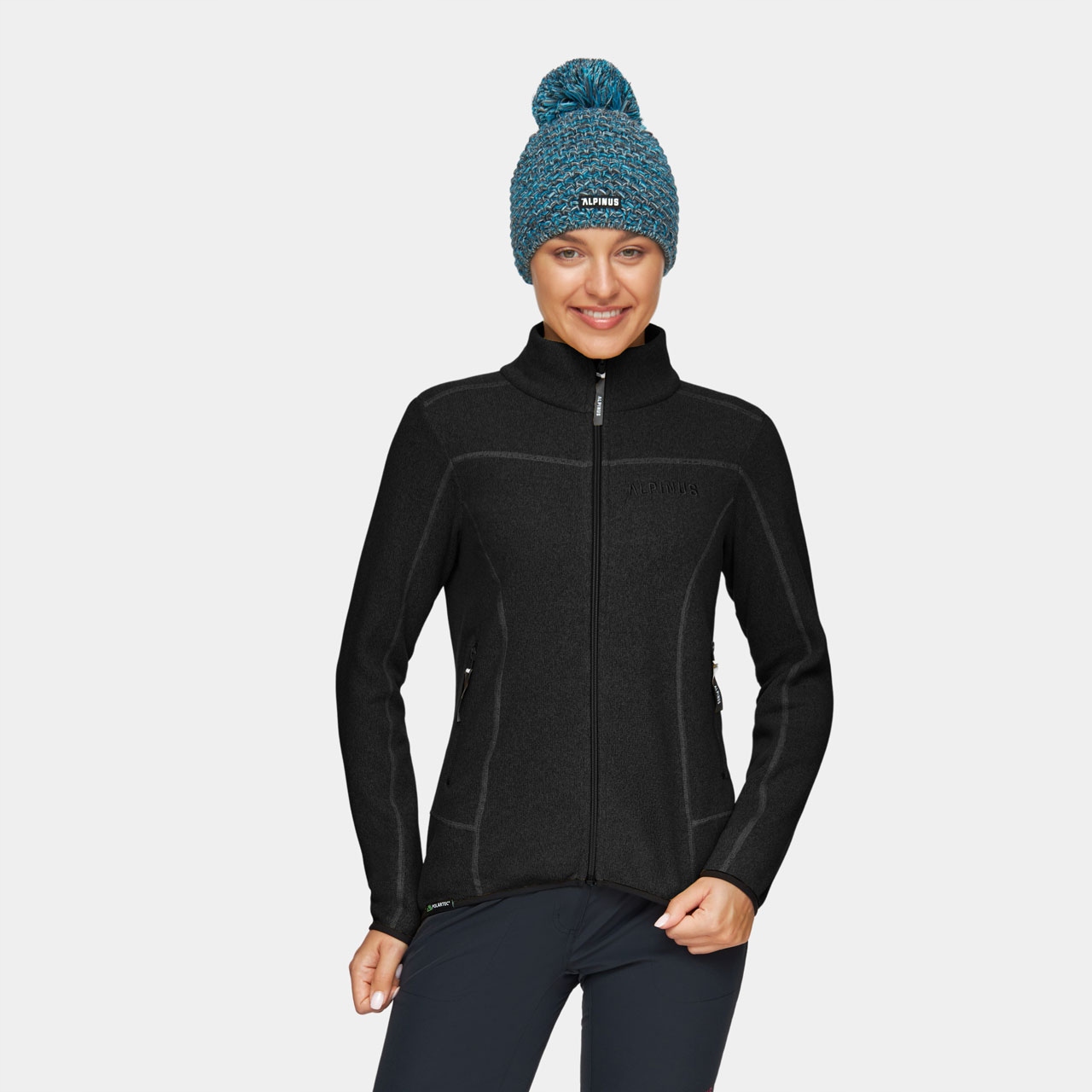 Alpinus Fleecová Mikina mikina černá vel. L