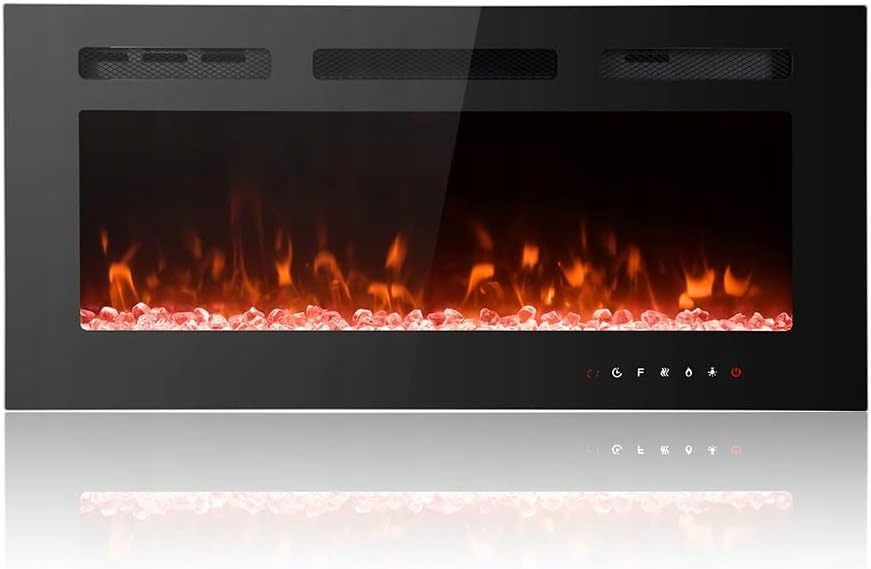 Elektrický Led krb 102 cm 1800 W nástenný na zabudovanie Pilot