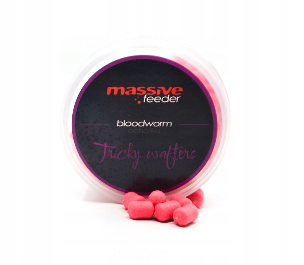 Massive Baits Feeder Tricky Wafters Method Feeder Bloodworm/ Ochotka 7x10mm