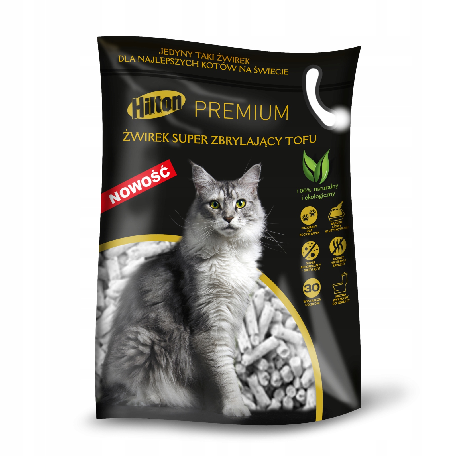 Hilton hrudkující tofu stelivo 5x2,5 kg