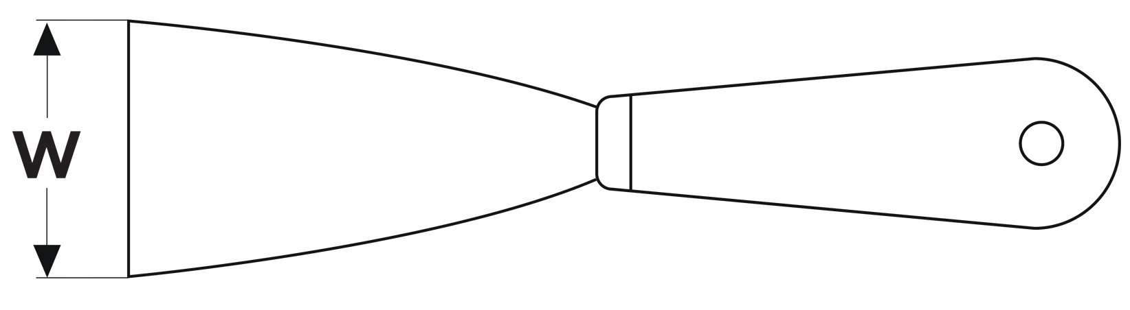 SZPACHLA SZPACHELKA DO GIPSU ZESTAW 3 SZT. Typ szpachelka