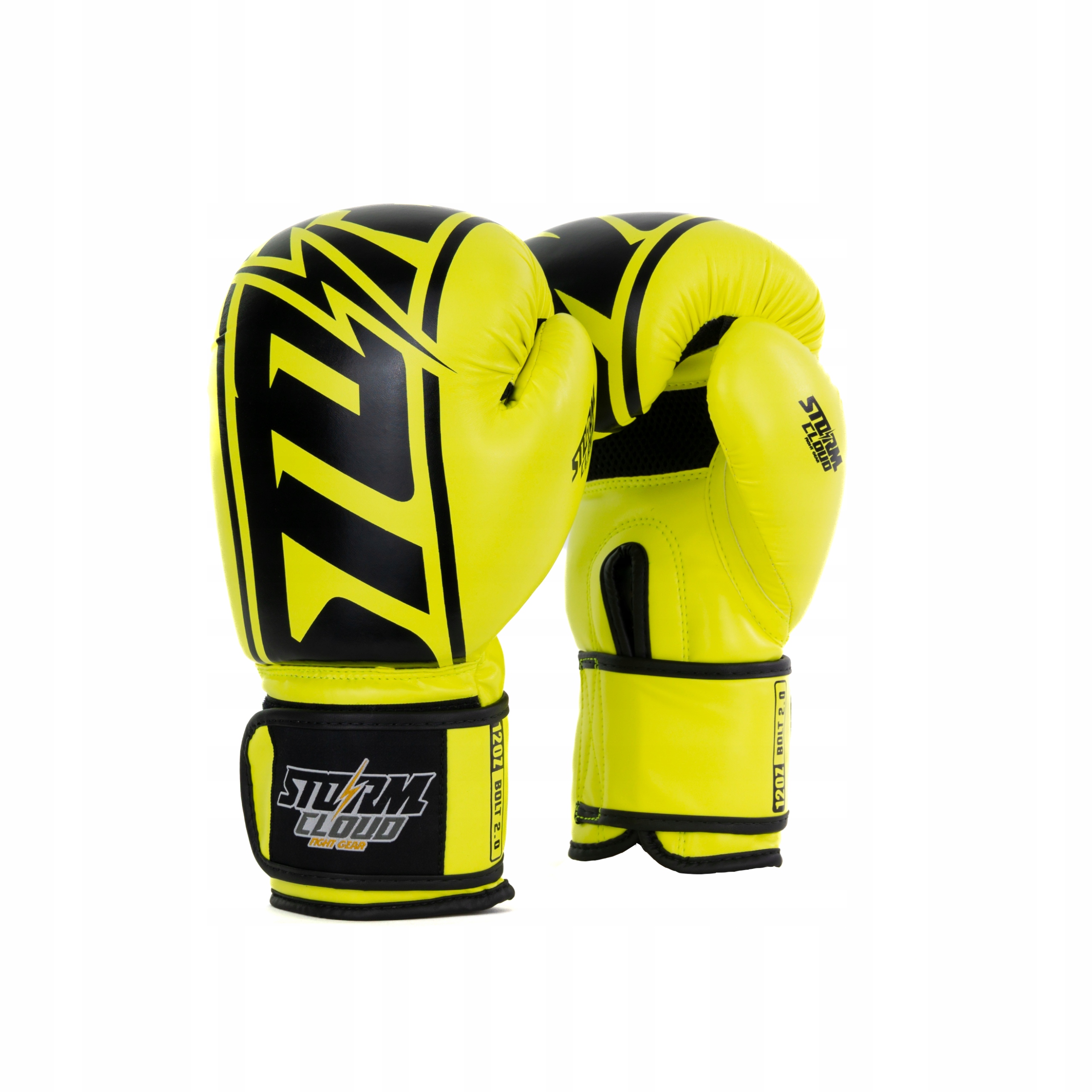 StormCloud Rękawice bokserskie muay-thai kickboxing Bolt 2.0 Neon Lime 8oz