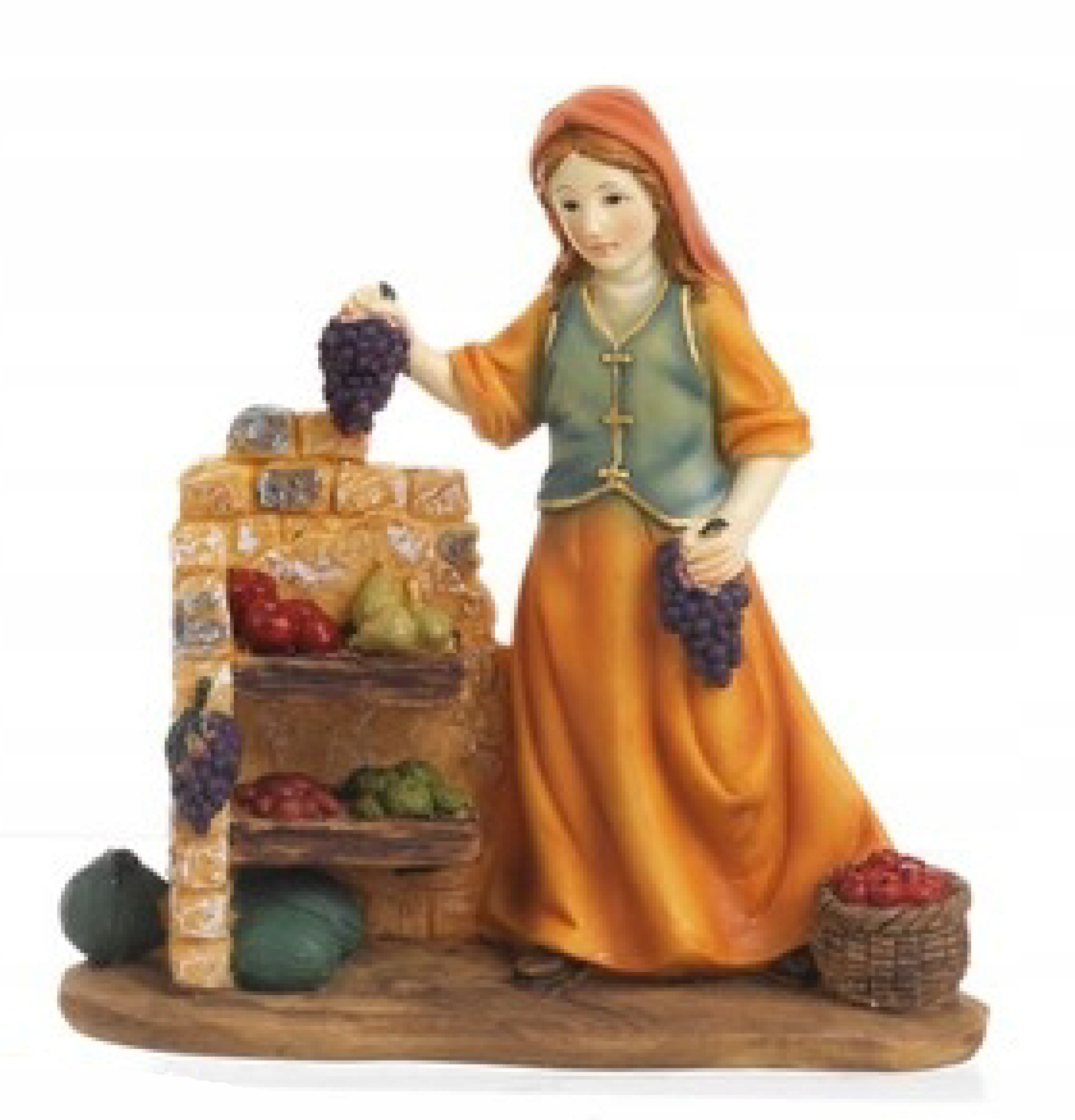 Figurka do Betléma „Žena prodávající hroznové víno“ pro figurky o výšce 15 cm