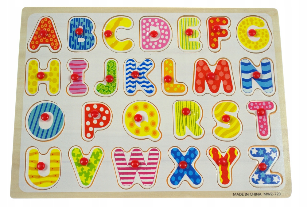 

Edukacyjne Duże Klocki Drewniane Układanka