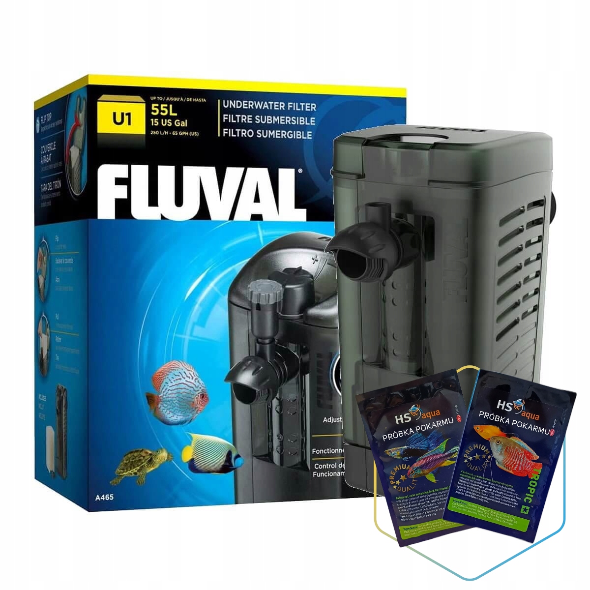 Hagen Fluval U1 Filtr Wewnętrzny Do Akwarium 55L