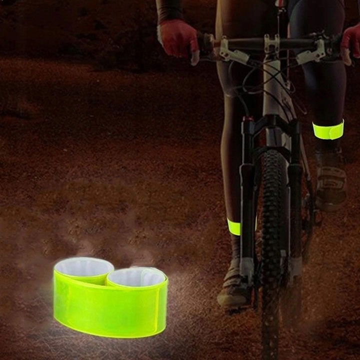 SAMOZACISKOWA OPASKA ODBLASKOWA OSTRZEGAWCZA NA RĘKĘ ROWER OCHRONNA 40CM Długość (cm) 40 cm