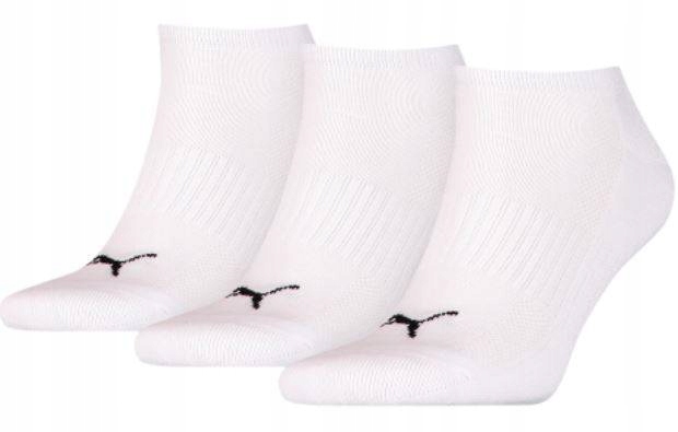 Skarpety bawełniane PUMA 90794202 3PAK białe 43-46 Kolor biały