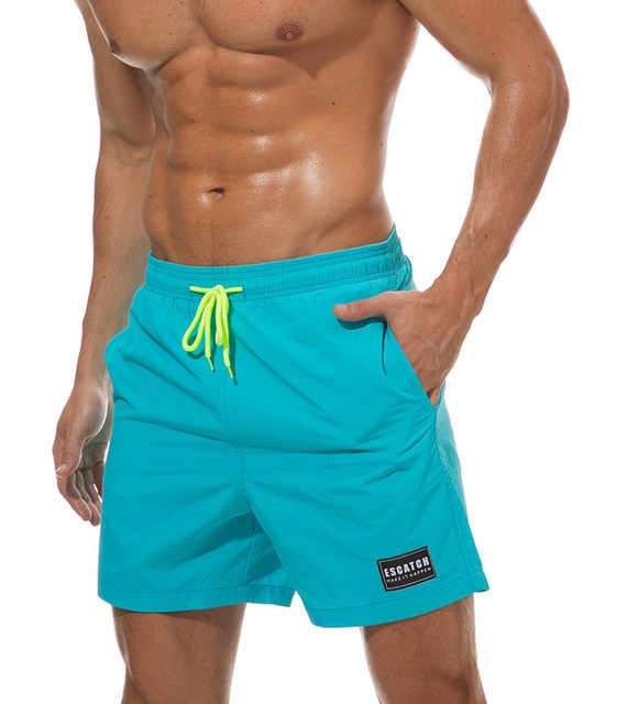 KĄPIELÓWKI MĘSKIE SZORTY SPODENKI LAZUROWE - 3XL