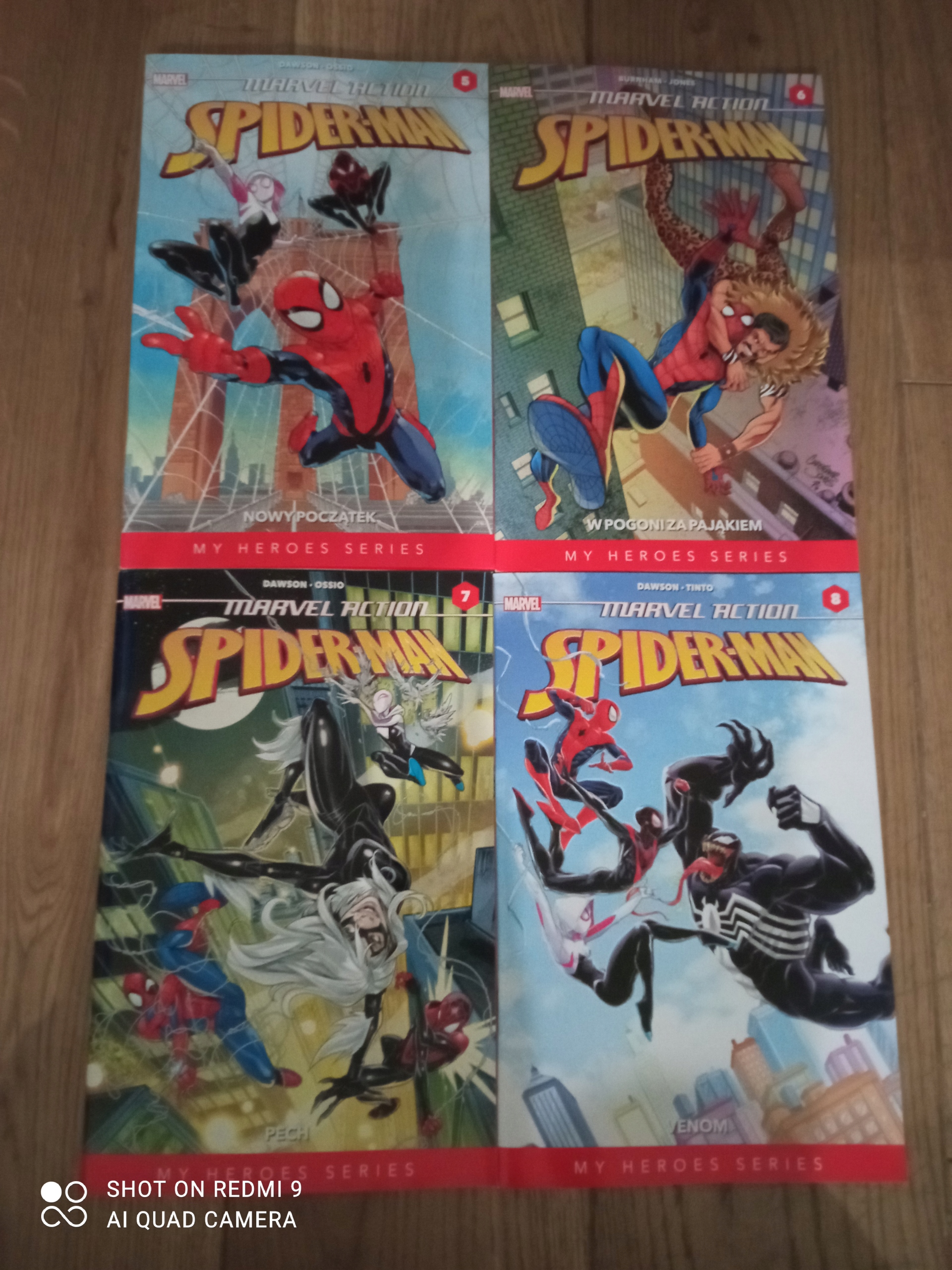 Marvel Action Spider-Man 5 i inne x 4 NOWE ISBN 9788828749356