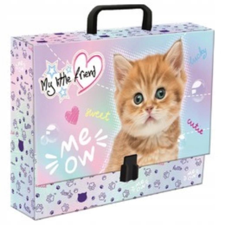 TECZKA Z RACZKA A4 XL PASTEL KITTY KOTEK BAMBINO MAJEWSKI