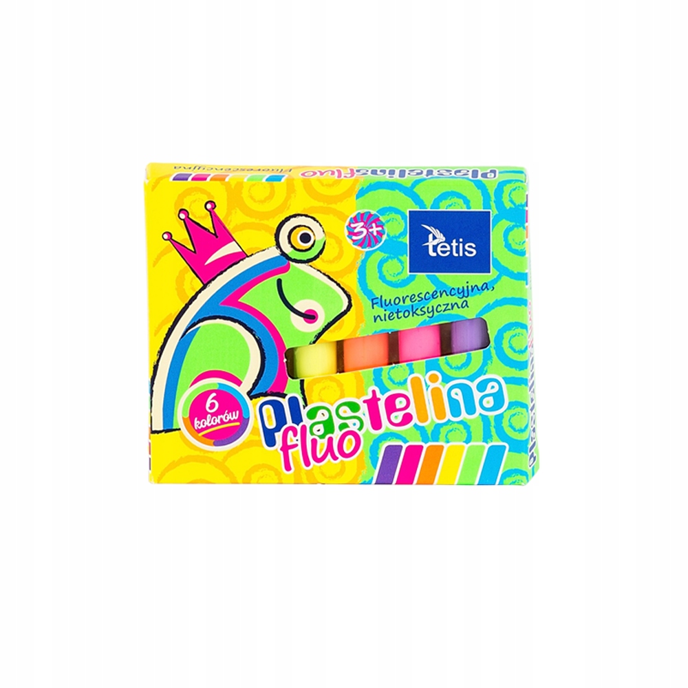 Plastelina dla dzieci TETIS 6 kolorów x 15g