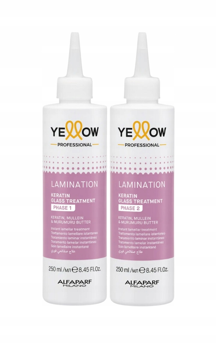 Yellow Alfaparf Zestaw do laminacji włosów 2x250ml