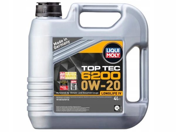 

Liqui Moly Top Tec 6200 0W20 Vw 508.00/509.00 4L