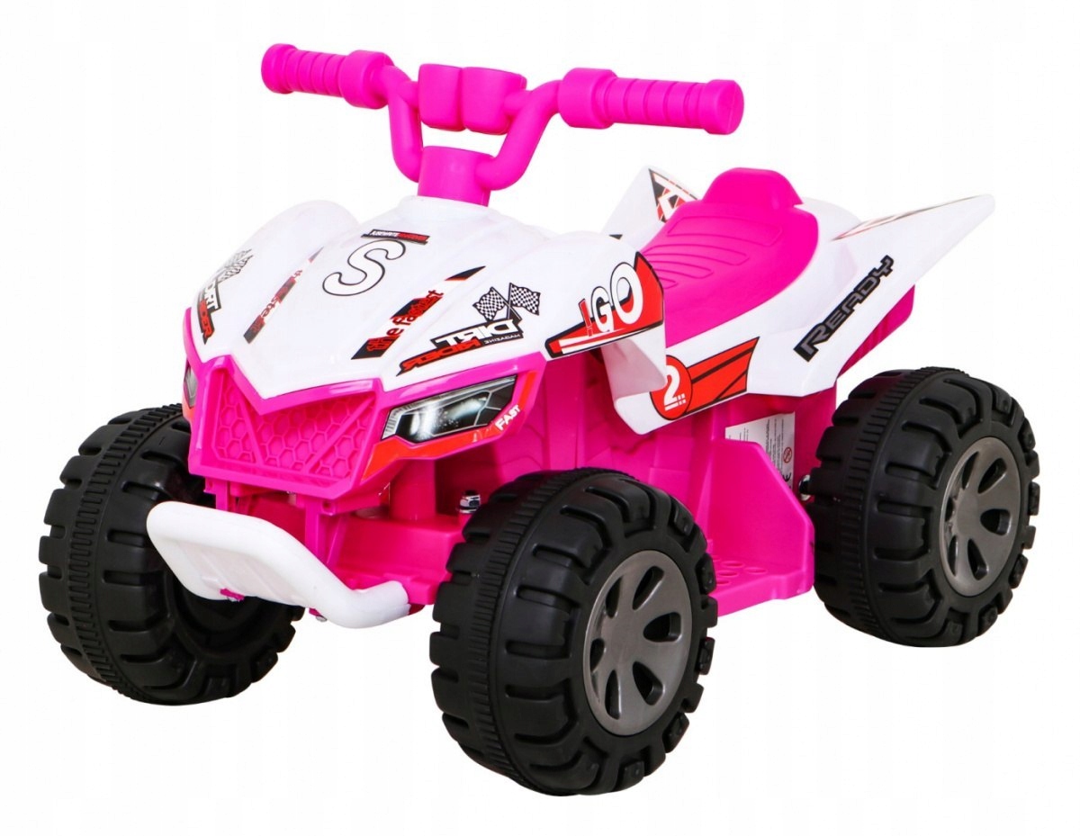 Quad The Fastest na akumulator dla dzieci Różowy Silnik 25W