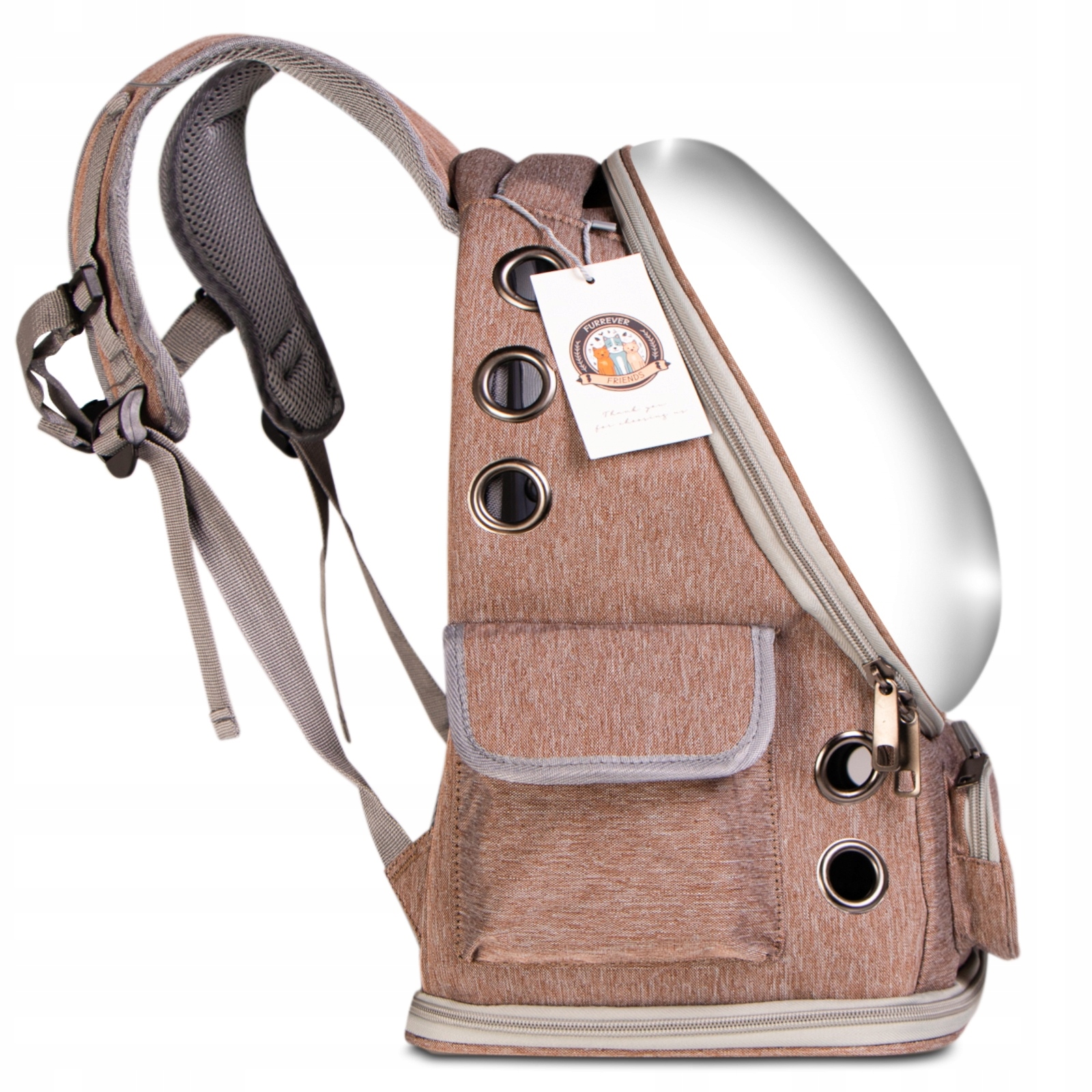 Levně Pohodlný A Odolný Přepravka Batoh Pro Kočky S Větraným Povrchem