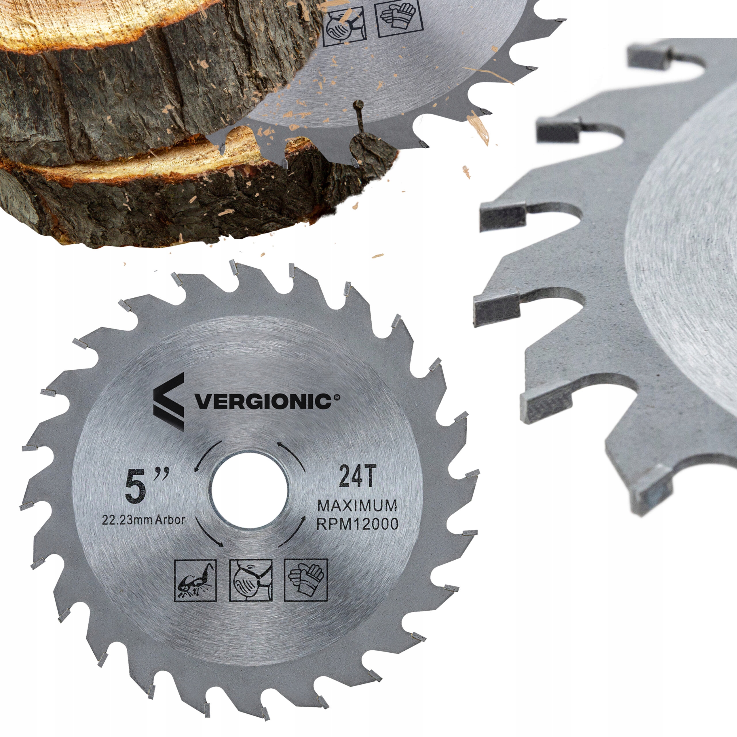 TARCZA WIDIOWA DO DREWNA 125 x 22,2 mm 24T