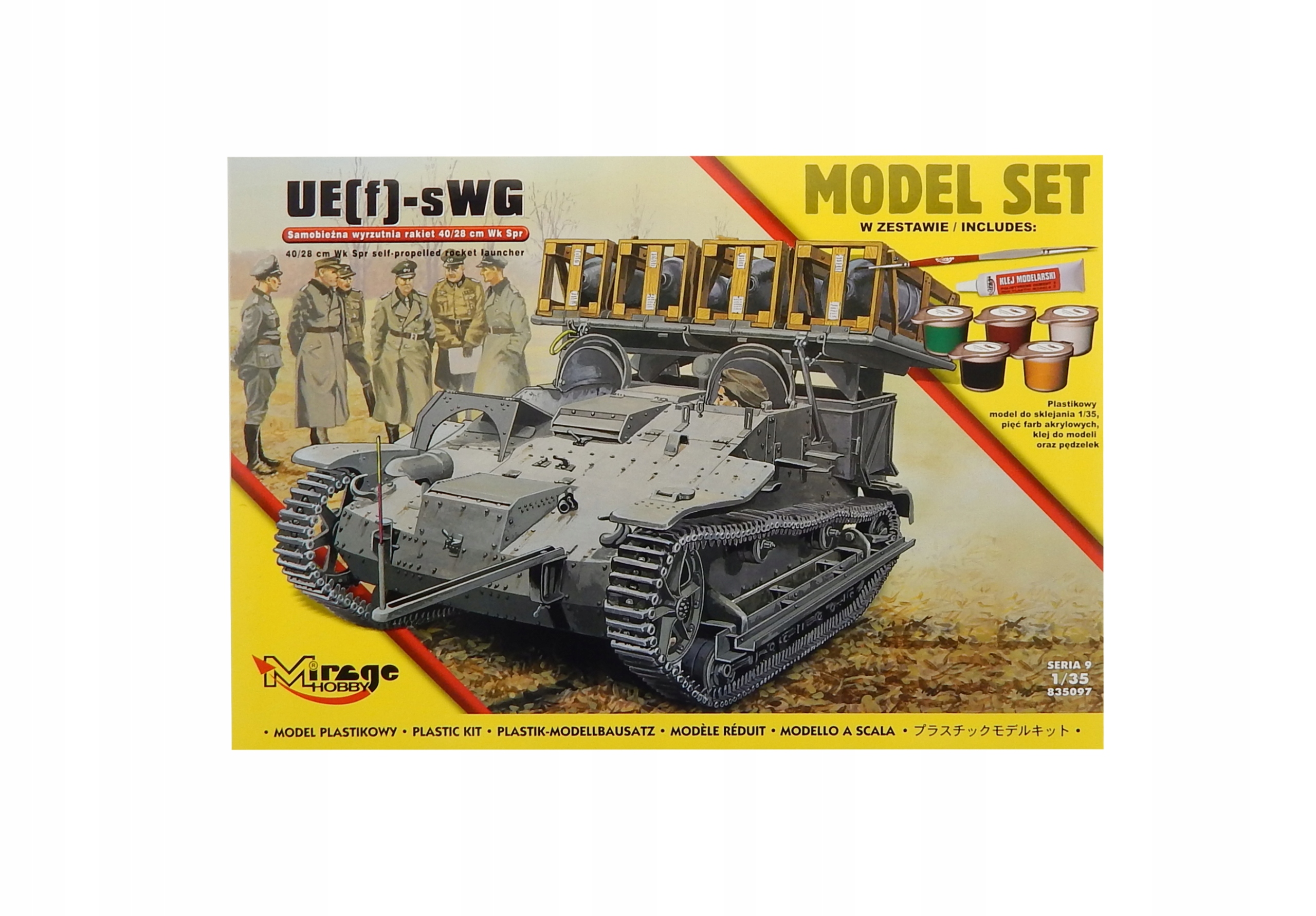 B164 Model do sklejania wyrzutnia rakiet UE[f]-sWG
